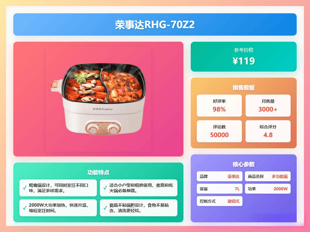 好?推荐这6款性价比高质量好!ky开元棋牌电煮锅家用哪个牌子(图3) 好?推荐这6款性价比高质量好!ky开元棋牌电煮锅家用哪个牌子(图3)